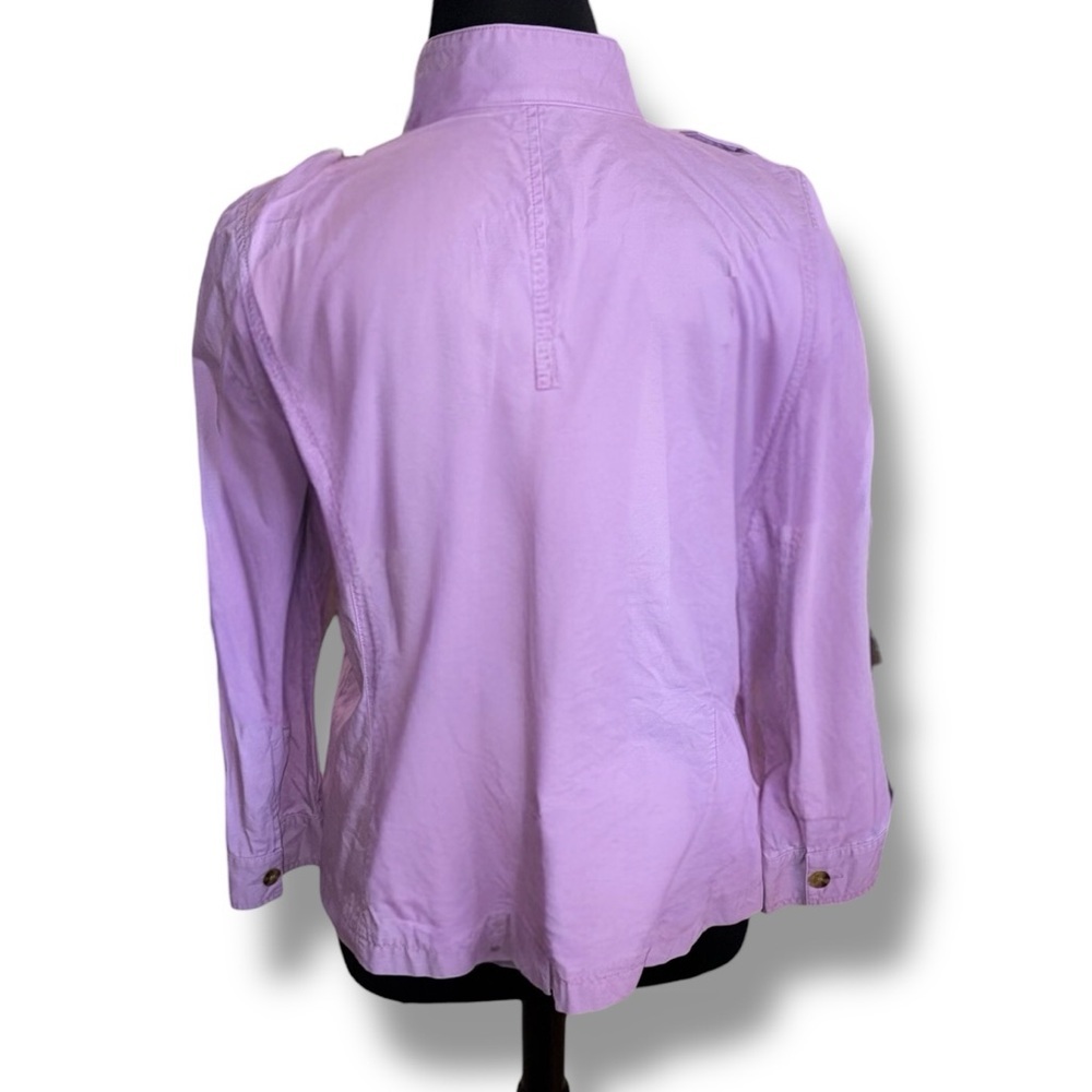 TALBOTS Military Inspired Jacket - Misses XL Violet Tulle - Picture 4 of 12